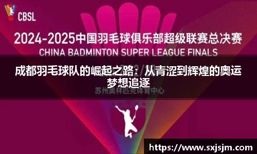 成都羽毛球队的崛起之路:从青涩到辉煌的奥运梦想追逐